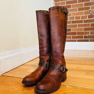 FRYE JET ENGINEER TALL 150TH ANNIVERSARY Women's BOOTS SZ 7.5 VERY RARE!!